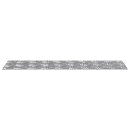 Trap Tread Rechthoekig 2 pcs Zilver 70 x 20 cm Aluminium