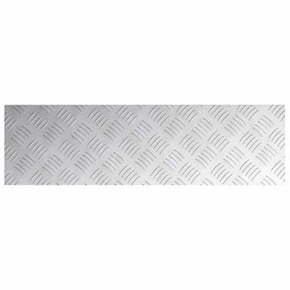 Trap Tread Rechthoekig 2 pcs Zilver 70 x 20 cm Aluminium