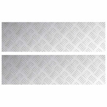 Trap Tread Rechthoekig 2 pcs Zilver 70 x 20 cm Aluminium
