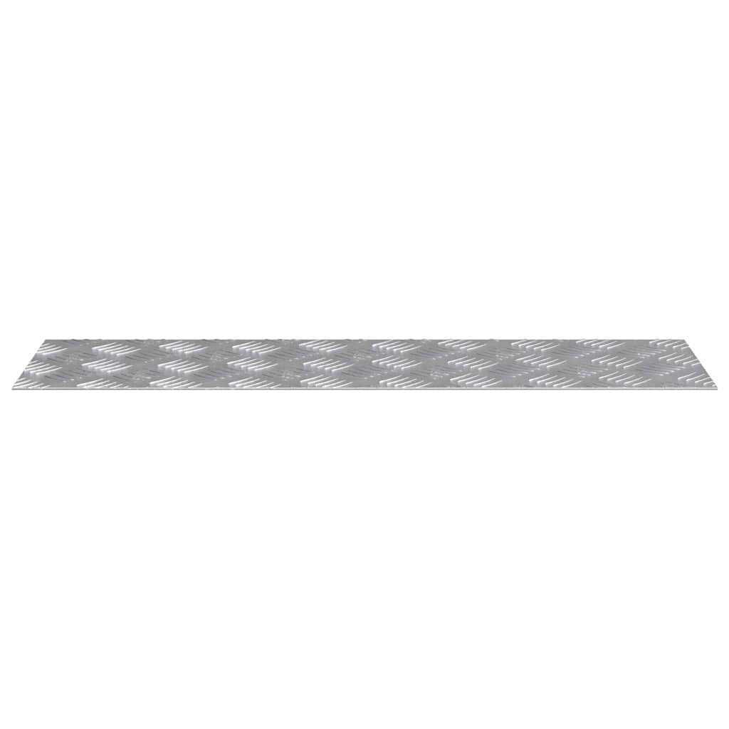 Trap Tread Rechthoekig 2 pcs Zilver 70 x 20 cm Aluminium
