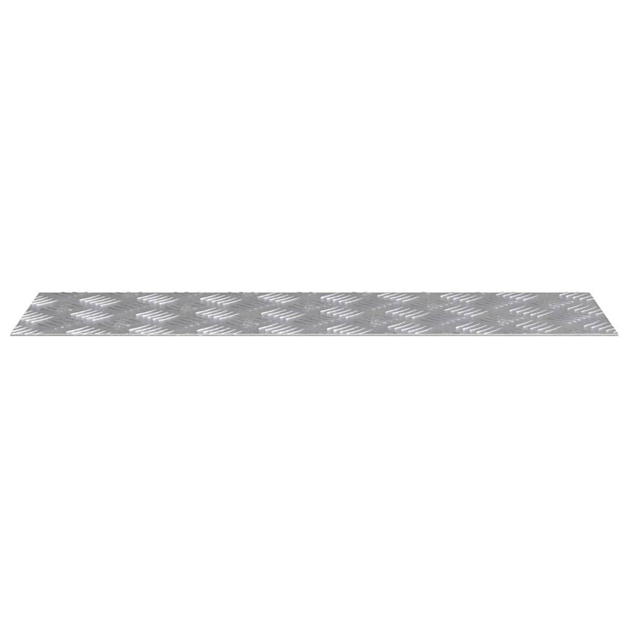 Trap Tread Rechthoekig 2 pcs Zilver 70 x 20 cm Aluminium