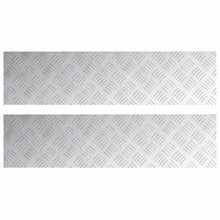 Trap Tread Rechthoekig 2 pcs Zilver 80 x 20 cm Aluminium