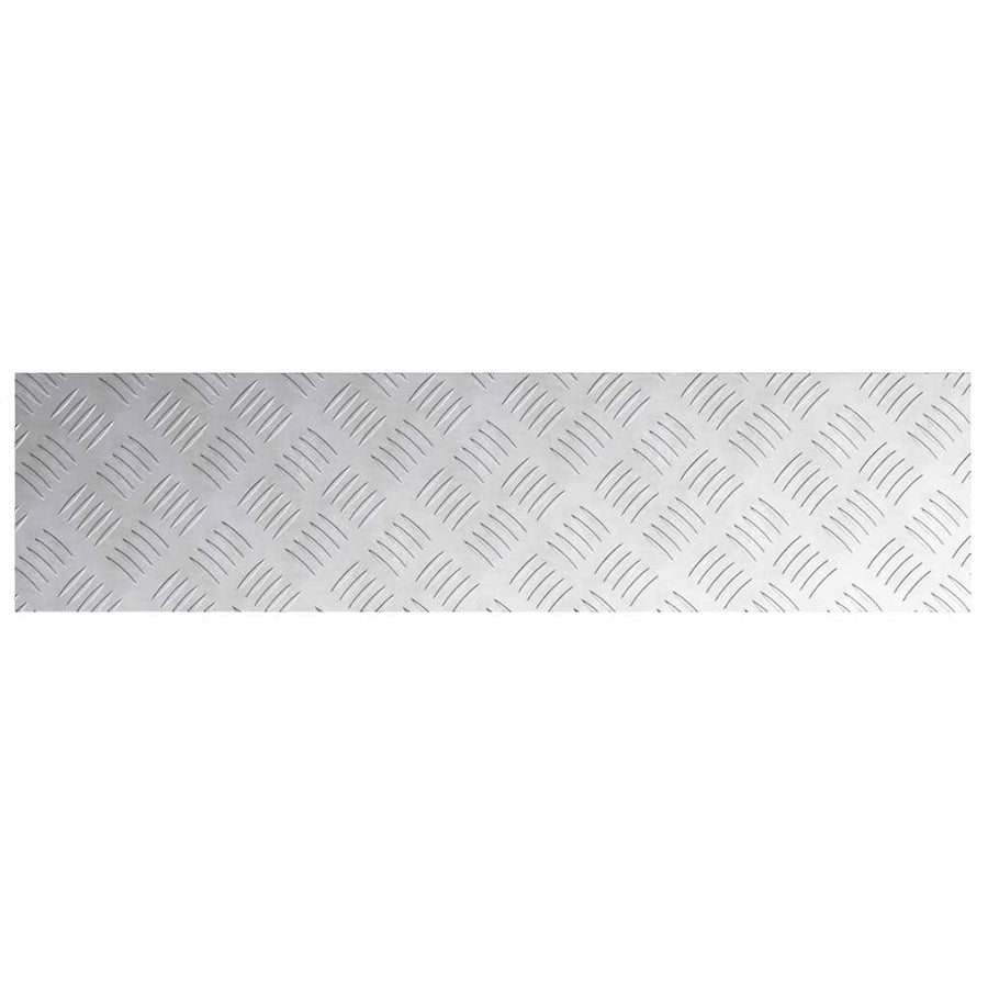 Trap Tread Rechthoekig 2 pcs Zilver 80 x 20 cm Aluminium