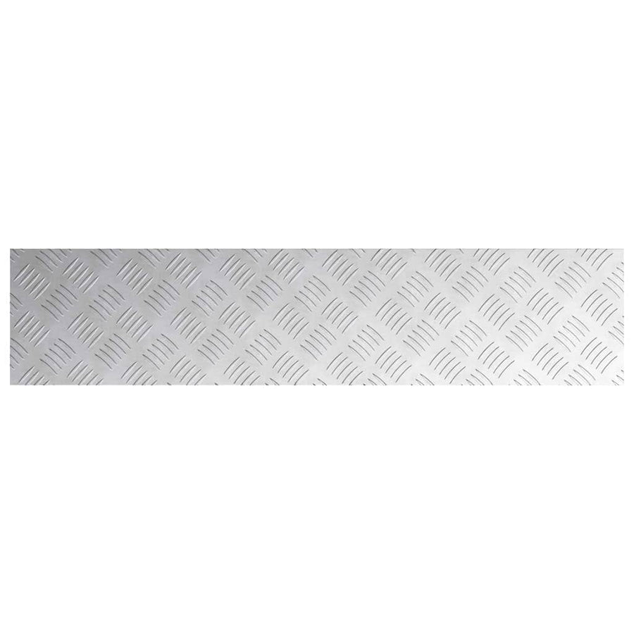 Trap Tread Rechthoekig 2 pcs Zilver 90 x 20 cm Aluminium