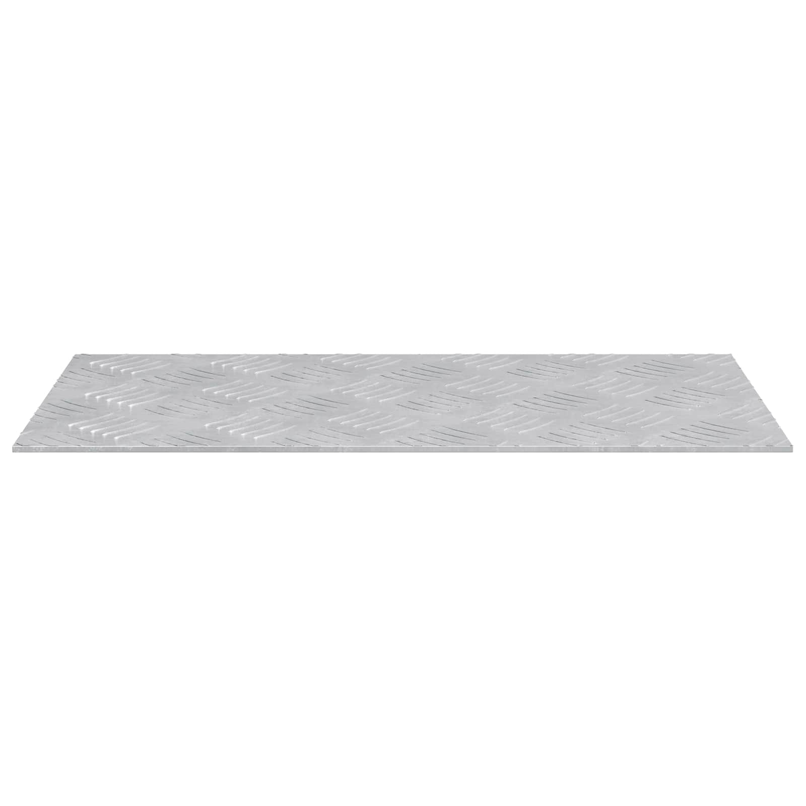 Trap Tread Rechthoekig 2 pcs Zilver 50 x 25 cm Aluminium