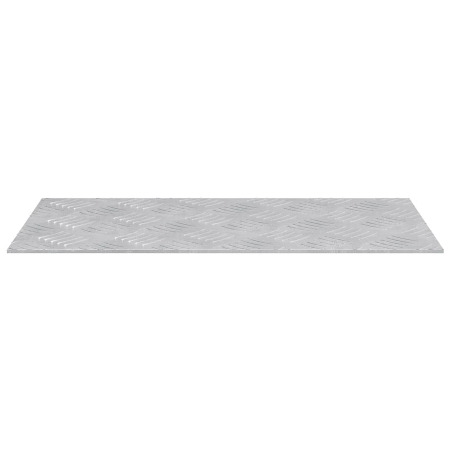 Trap Tread Rechthoekig 2 pcs Zilver 50 x 25 cm Aluminium