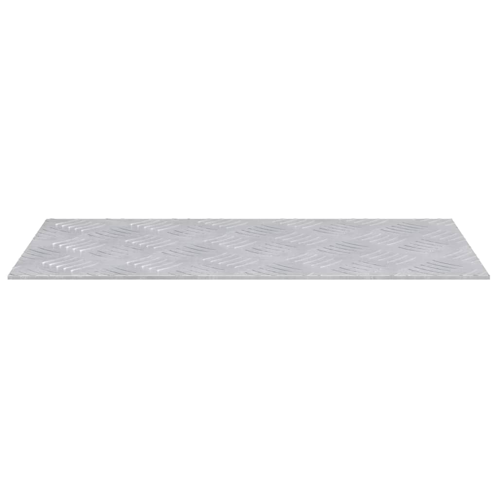 Trap Tread Rechthoekig 2 pcs Zilver 50 x 25 cm Aluminium