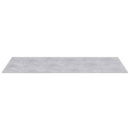 Trap Tread Rechthoekig 2 pcs Zilver 50 x 25 cm Aluminium