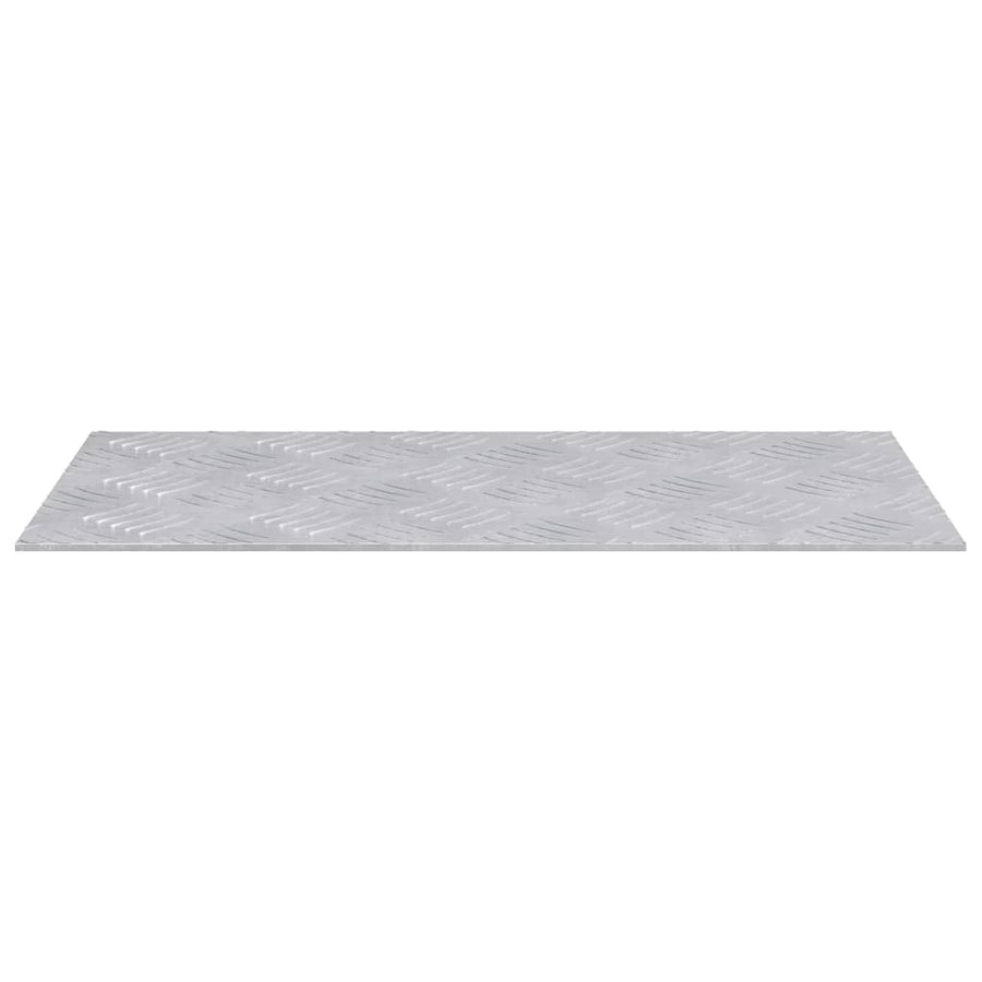 Trap Tread Rechthoekig 2 pcs Zilver 50 x 25 cm Aluminium