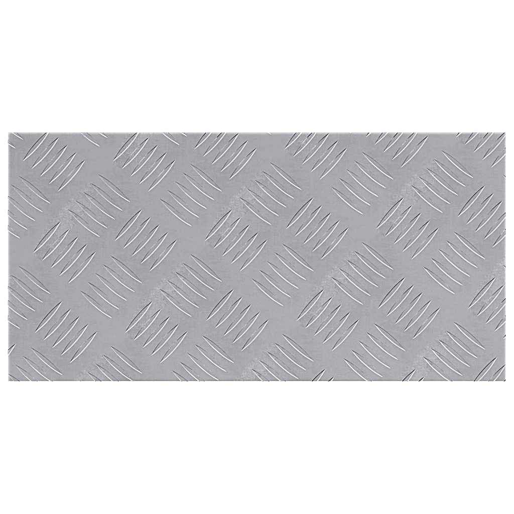 Trap Tread Rechthoekig 2 pcs Zilver 50 x 25 cm Aluminium