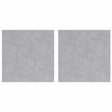 Trap Tread Vierkant 2 pcs Zilver 30 x 30 cm Aluminium