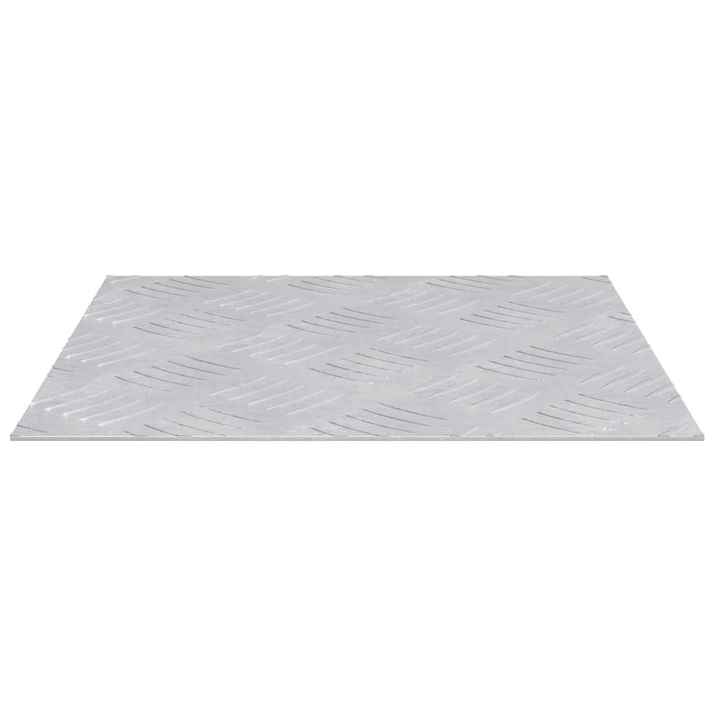 Trap Tread Vierkant 2 pcs Zilver 30 x 30 cm Aluminium