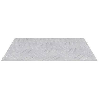Trap Tread Vierkant 2 pcs Zilver 30 x 30 cm Aluminium