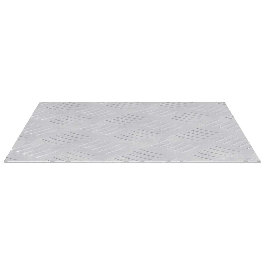 Trap Tread Vierkant 4 pcs Zilver 30 x 30 cm Aluminium
