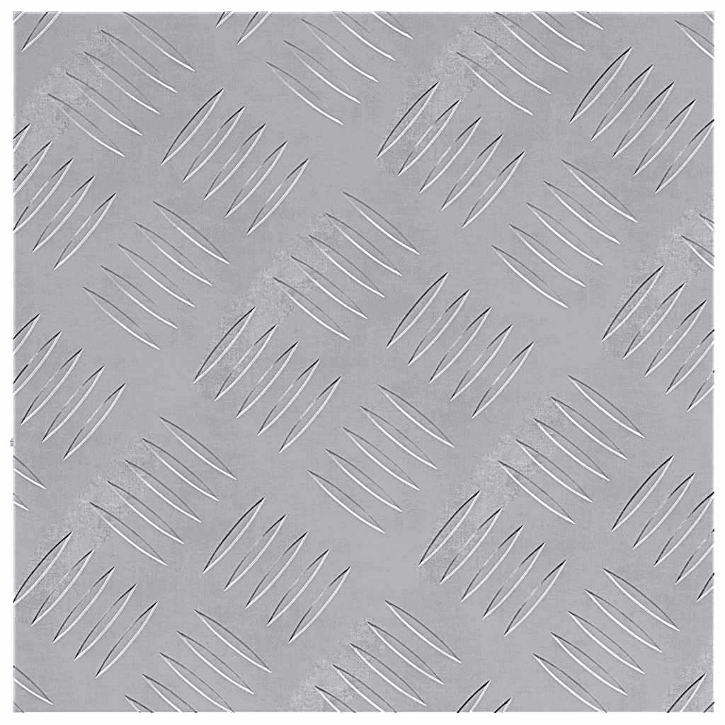 Trap Tread Vierkant 2 pcs Zilver 30 x 30 cm Aluminium