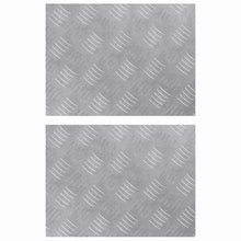 Trap Tread Rechthoekig 2 pcs Zilver 40 x 30 cm Aluminium