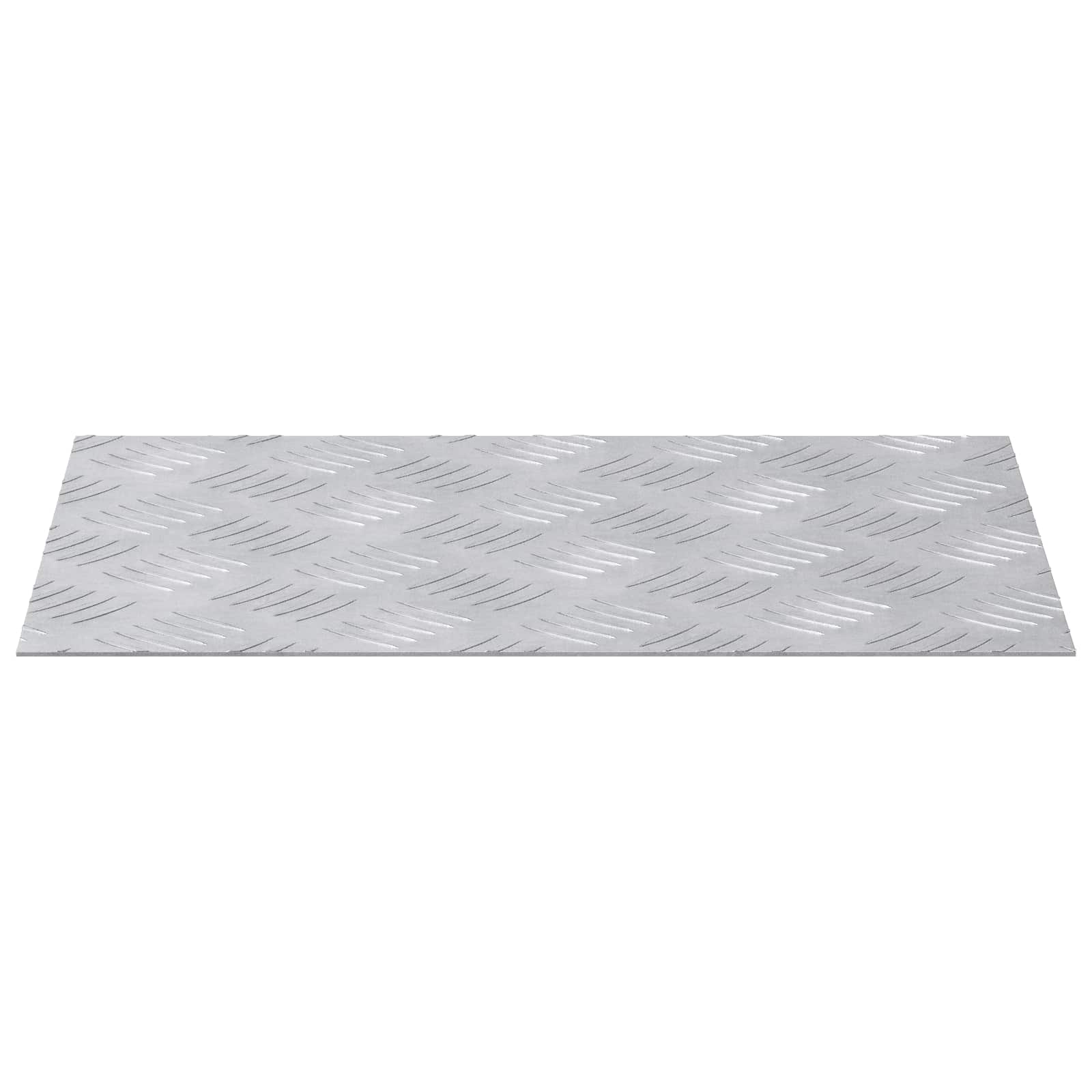 Trap Tread Rechthoekig 2 pcs Zilver 40 x 30 cm Aluminium