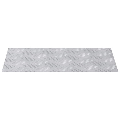 Trap Tread Rechthoekig 2 pcs Zilver 40 x 30 cm Aluminium