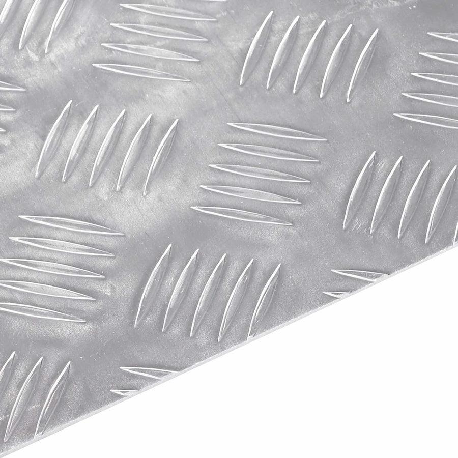 Trap Tread Rechthoekig 2 pcs Zilver 50 x 30 cm Aluminium