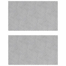 Trap Tread Rechthoekig 2 pcs Zilver 50 x 30 cm Aluminium