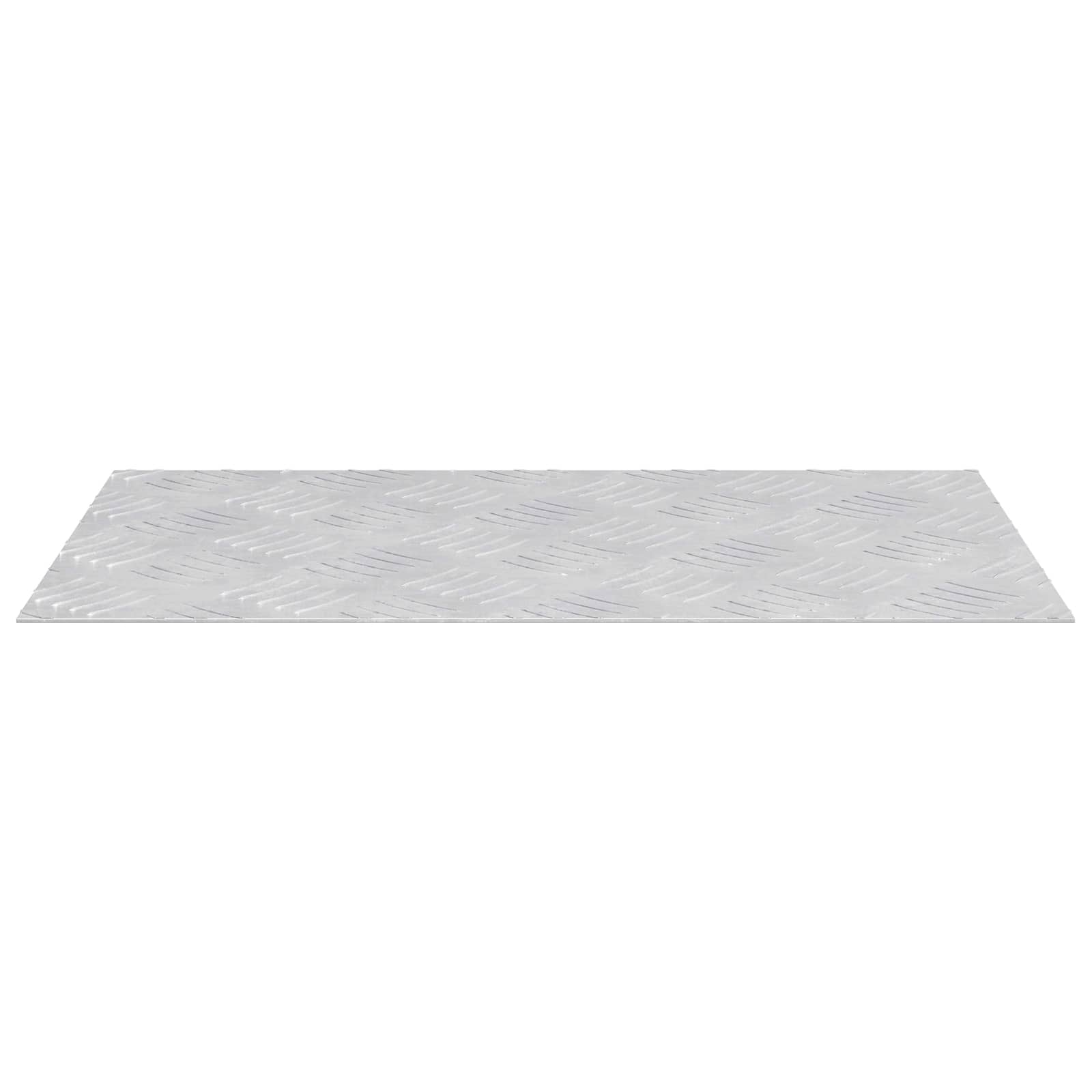 Checker Plaat 2 pcs Zilver 50 x 30 cm Aluminium