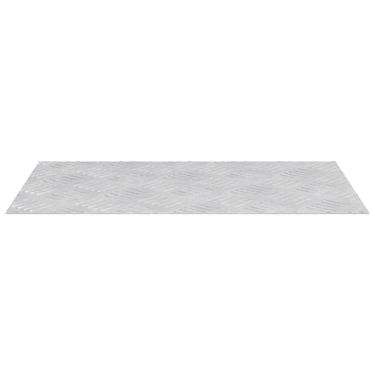 Checker Plaat 2 pcs Zilver 50 x 30 cm Aluminium