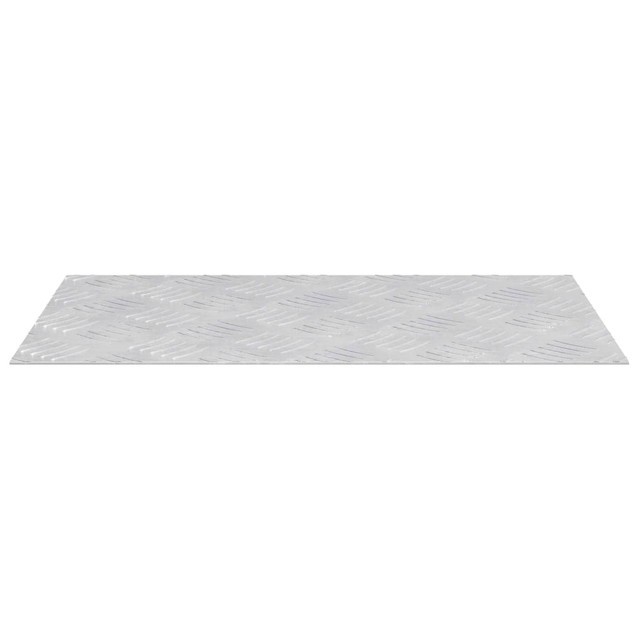 Checker Plaat 2 pcs Zilver 50 x 30 cm Aluminium