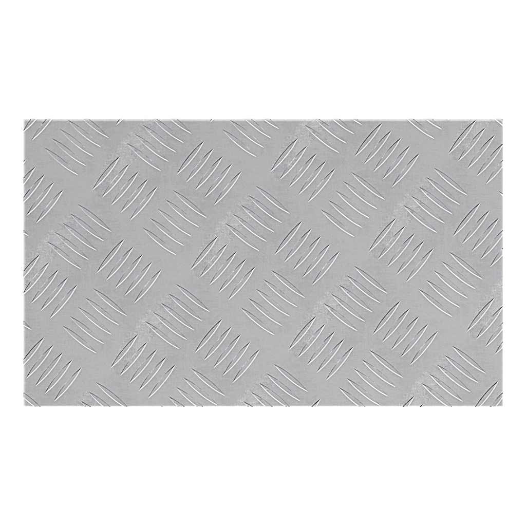 Checker Plaat 2 pcs Zilver 50 x 30 cm Aluminium