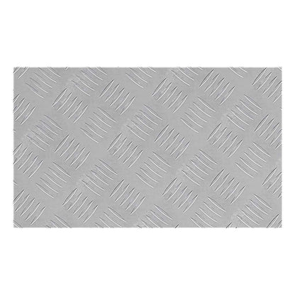 Checker Plaat 2 pcs Zilver 50 x 30 cm Aluminium