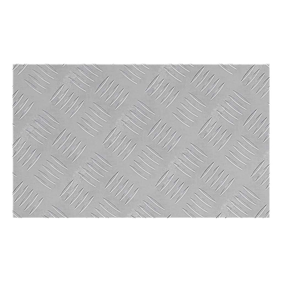 Checker Plaat 2 pcs Zilver 50 x 30 cm Aluminium