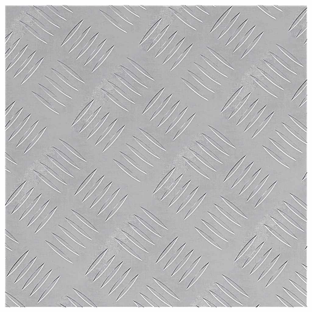 Trap Tread Vierkant 2 pcs Zilver 40 x 40 cm Aluminium