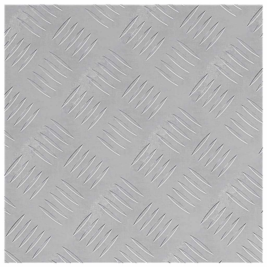 Trap Tread Vierkant 2 pcs Zilver 40 x 40 cm Aluminium