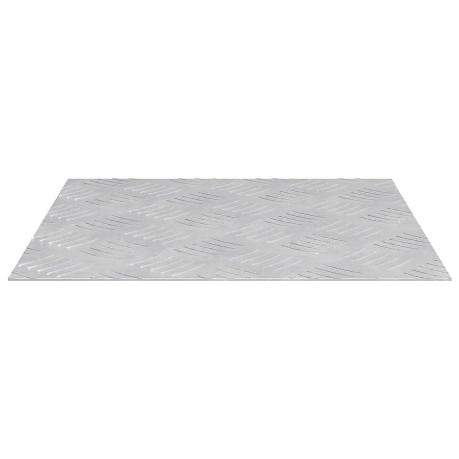 Trap Tread Vierkant 4 pcs Zilver 40 x 40 cm Aluminium