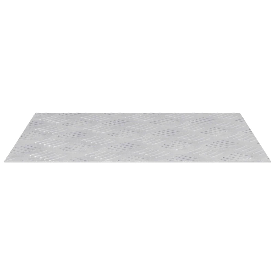 Checker Plaat 4 pcs Zilver 50 x 40 cm Aluminium
