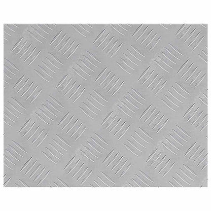Checker Plaat 2 pcs Zilver 50 x 40 cm Aluminium