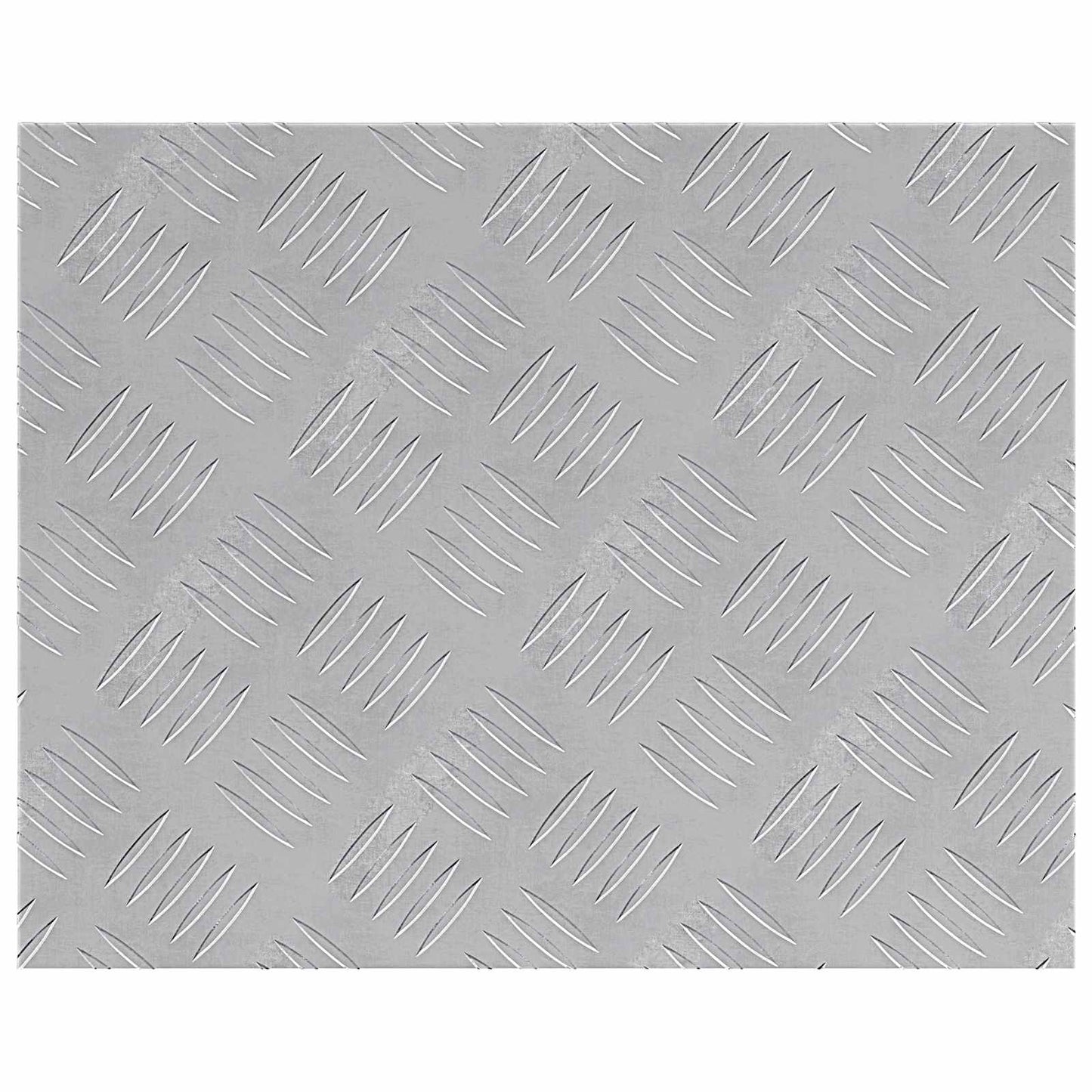 Checker Plaat 2 pcs Zilver 50 x 40 cm Aluminium