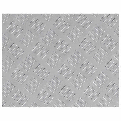 Checker Plaat 2 pcs Zilver 50 x 40 cm Aluminium
