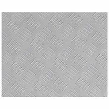Checker Plaat 4 pcs Zilver 50 x 40 cm Aluminium