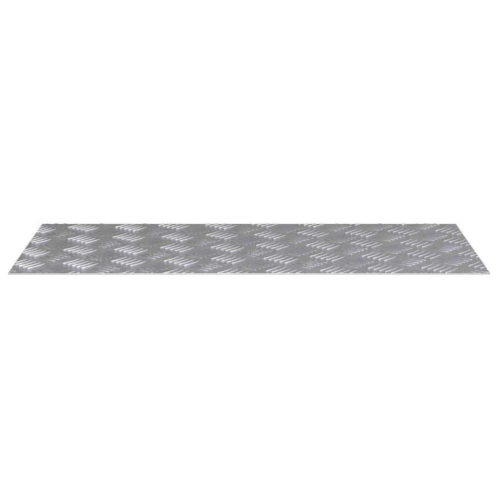Trap Tread Rechthoekig 4 pcs Zilver 90 x 40 cm Aluminium