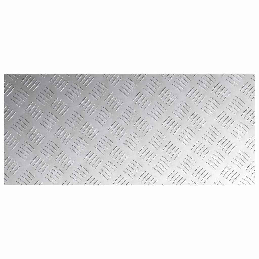 Trap Tread Rechthoekig 4 pcs Zilver 90 x 40 cm Aluminium