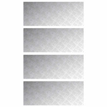 Trap Tread Rechthoekig 4 pcs Zilver 100 x 40 cm Aluminium