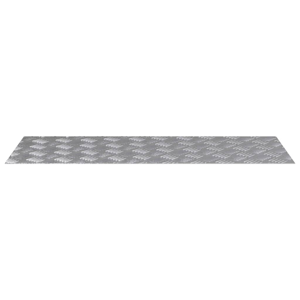 Trap Tread Rechthoekig 4 pcs Zilver 100 x 40 cm Aluminium