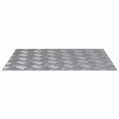 Checker Plaat 4 pcs Zilver 60 x 50 cm Aluminium