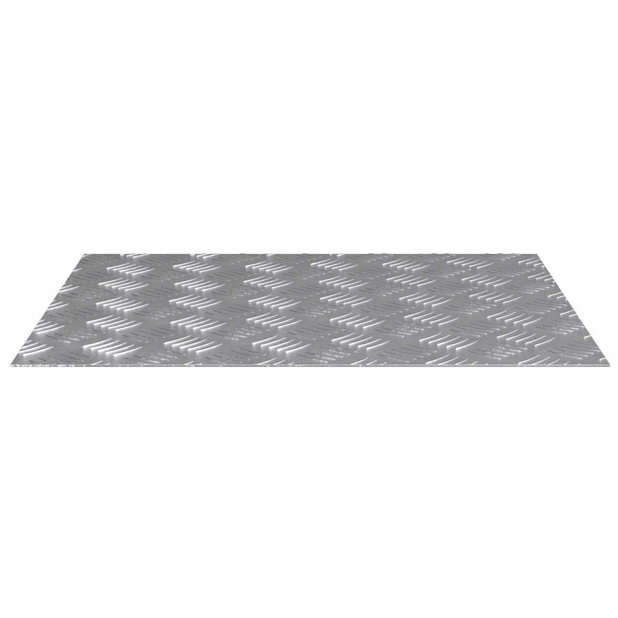 Checker Plaat 4 pcs Zilver 60 x 50 cm Aluminium