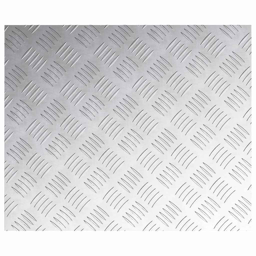 Checker Plaat 4 pcs Zilver 60 x 50 cm Aluminium