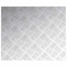 Checker Plaat 4 pcs Zilver 60 x 50 cm Aluminium