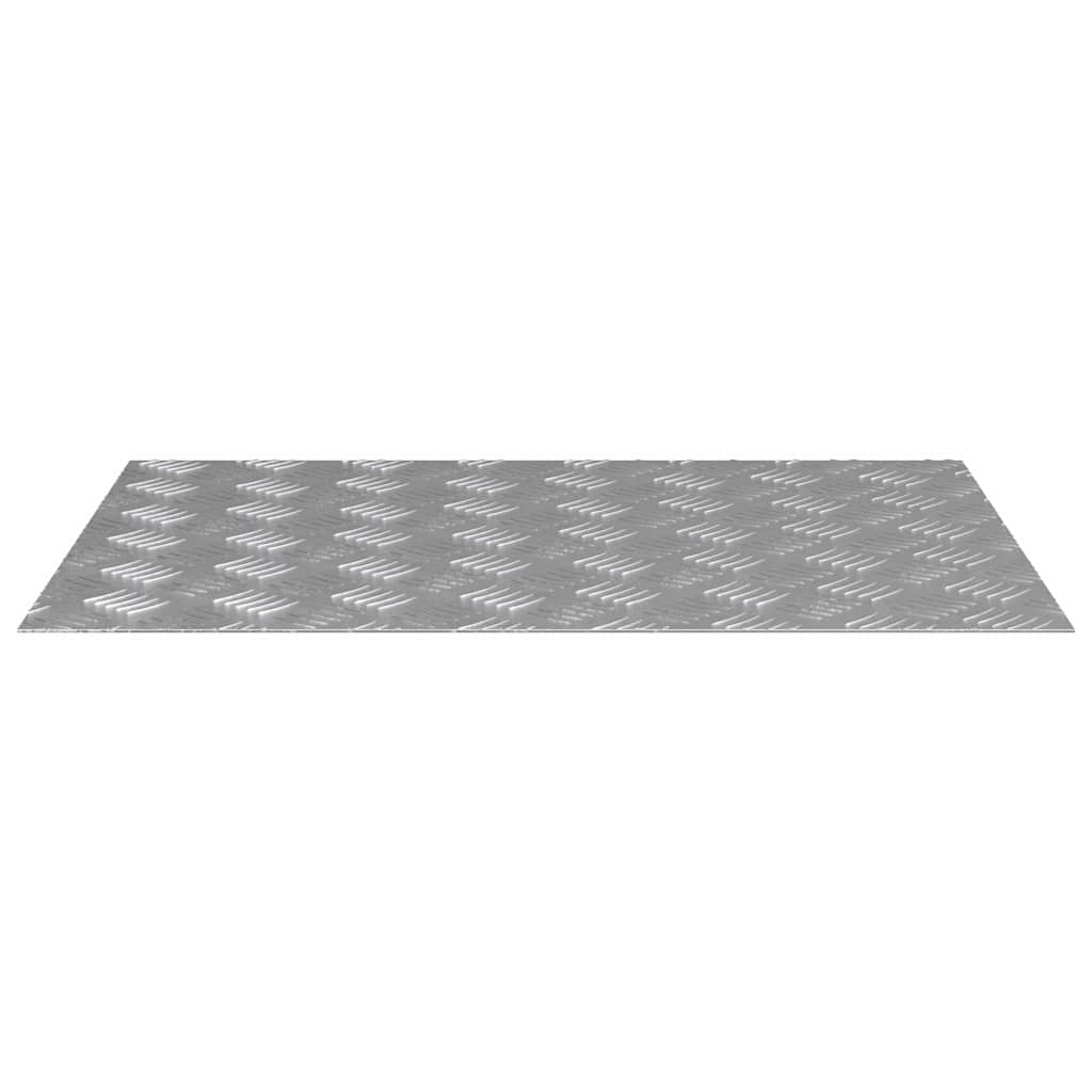 Trap Tread Rechthoekig 4 pcs Zilver 70 x 50 cm Aluminium
