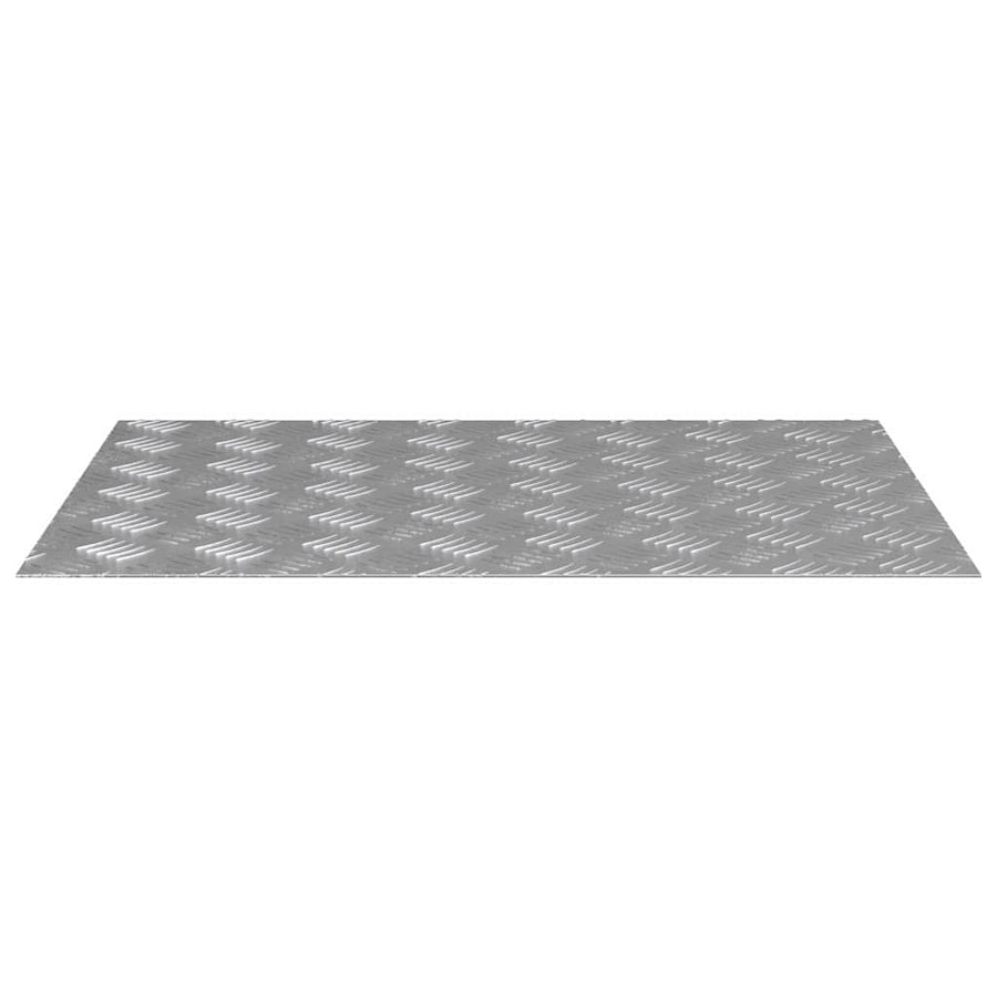 Trap Tread Rechthoekig 4 pcs Zilver 70 x 50 cm Aluminium