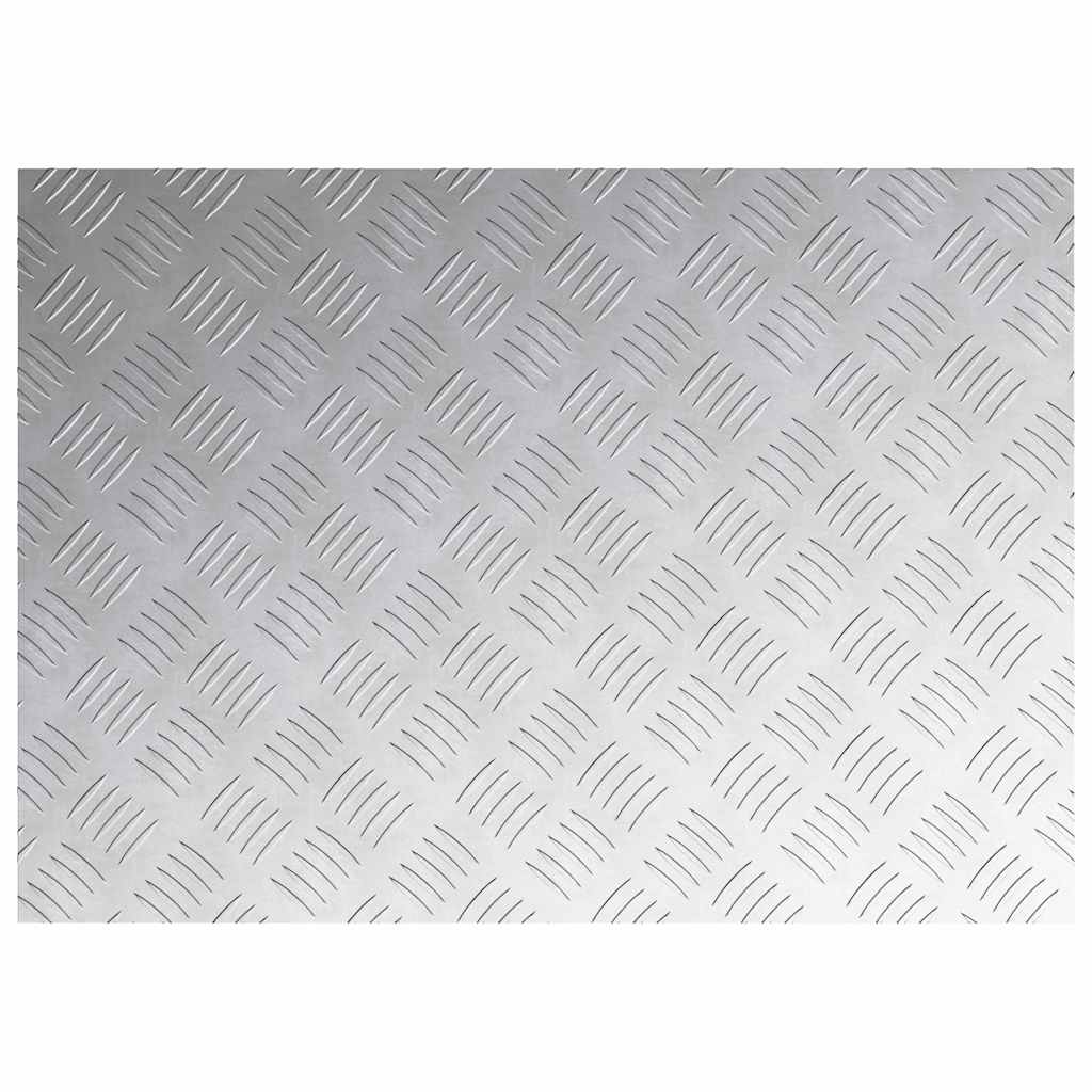 Trap Tread Rechthoekig 4 pcs Zilver 70 x 50 cm Aluminium