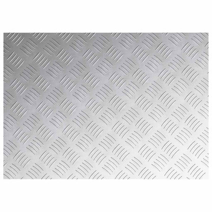 Trap Tread Rechthoekig 4 pcs Zilver 70 x 50 cm Aluminium